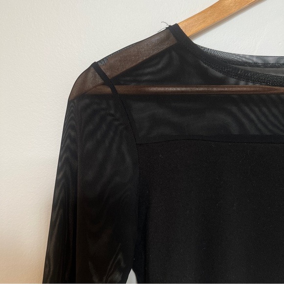 Black long sleeve top (sleeves are mesh) - Picture 4 of 6